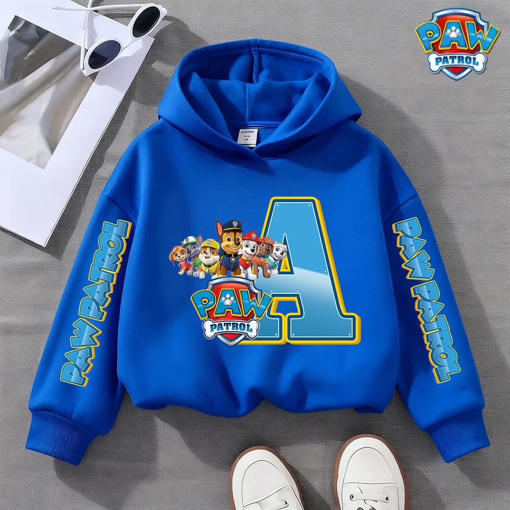 Winter Clothing Name - PAW Patrol Letter A-Z Name Hoodie