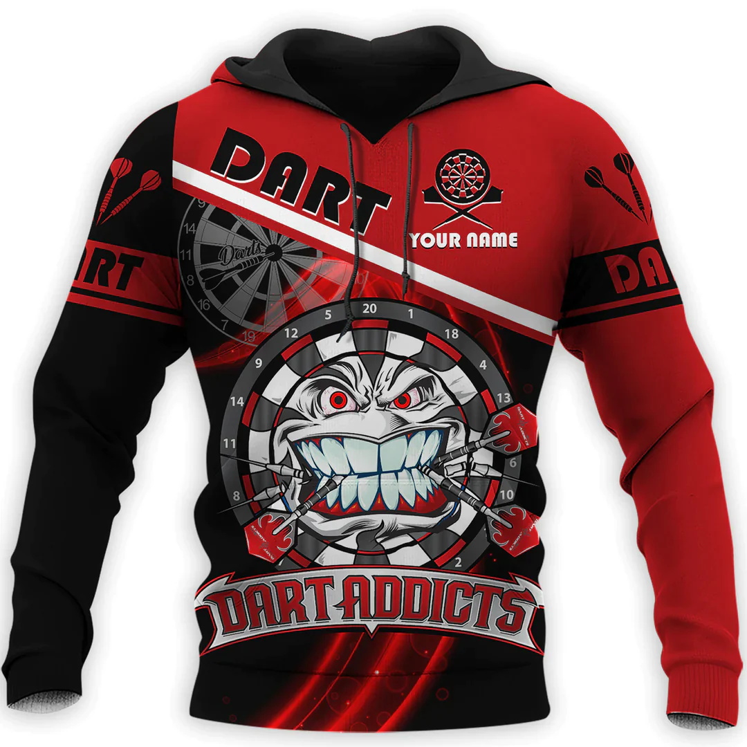 Winter Clothing Name - 3D Disc Dart Printed Hoodies For