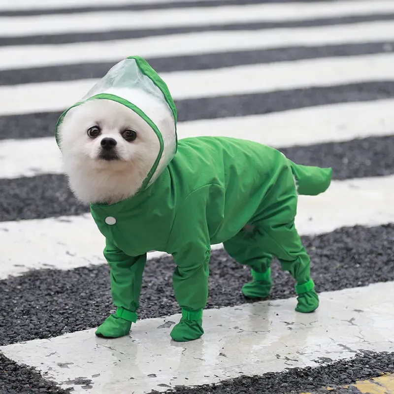 Winter Clothing Name - 2025 Free shipping Pet jumpsuit raincoat
