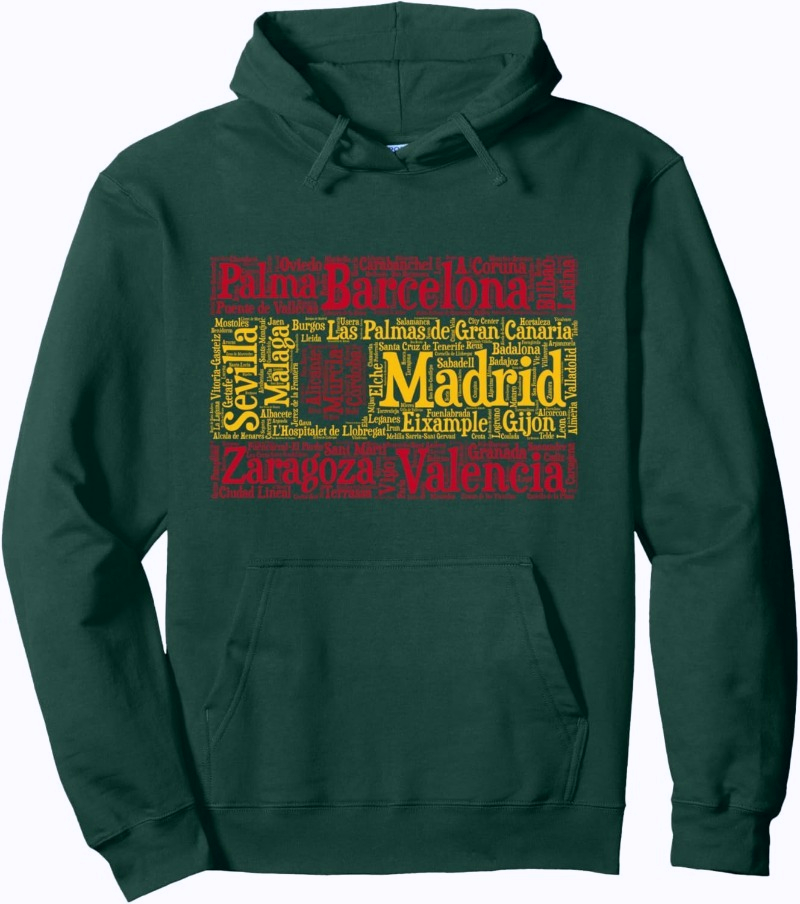 Spain Flag with Spanish City N - Winter Clothing Name recension och pris