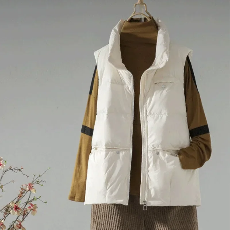 Loose Padded Cotton Waistcoat  - Winter Clothing On Sale recension och pris