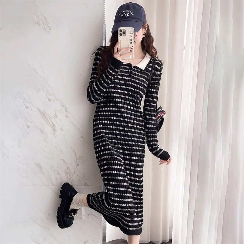 Stripe Apricot Woman Knitted D - Winter Clothing On Sale recension och pris