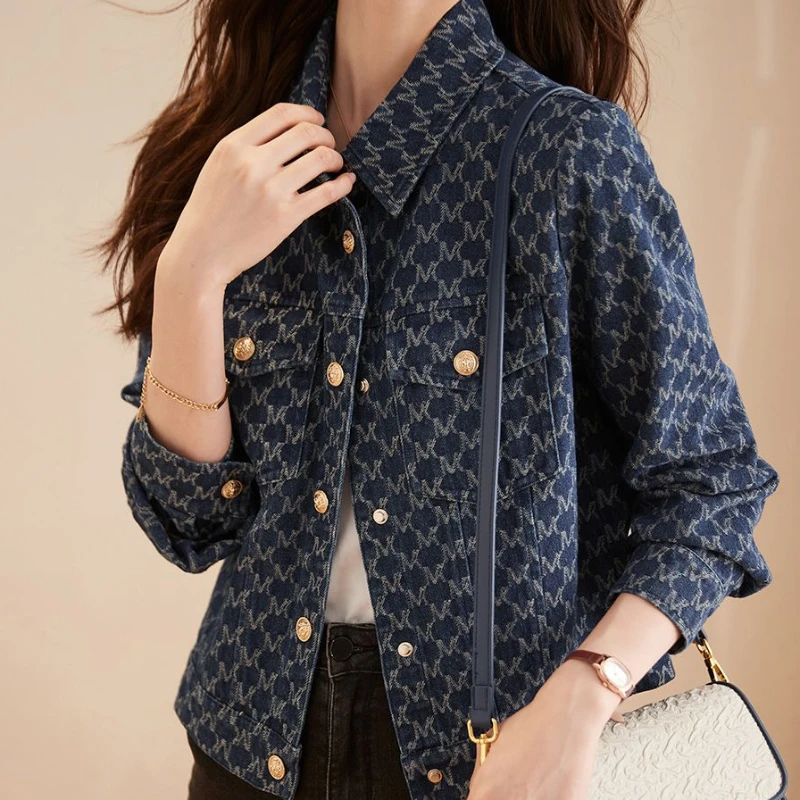 Blue Women's Denim Jackets wit - Winter Clothing On Sale recension och pris