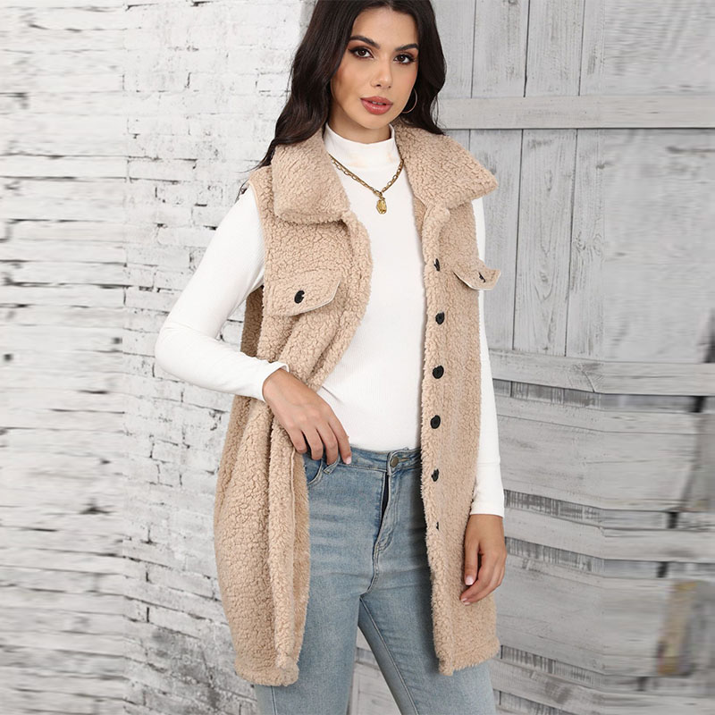 Women's Lamb Plush Vests Splic - Winter Clothing On Sale recension och pris