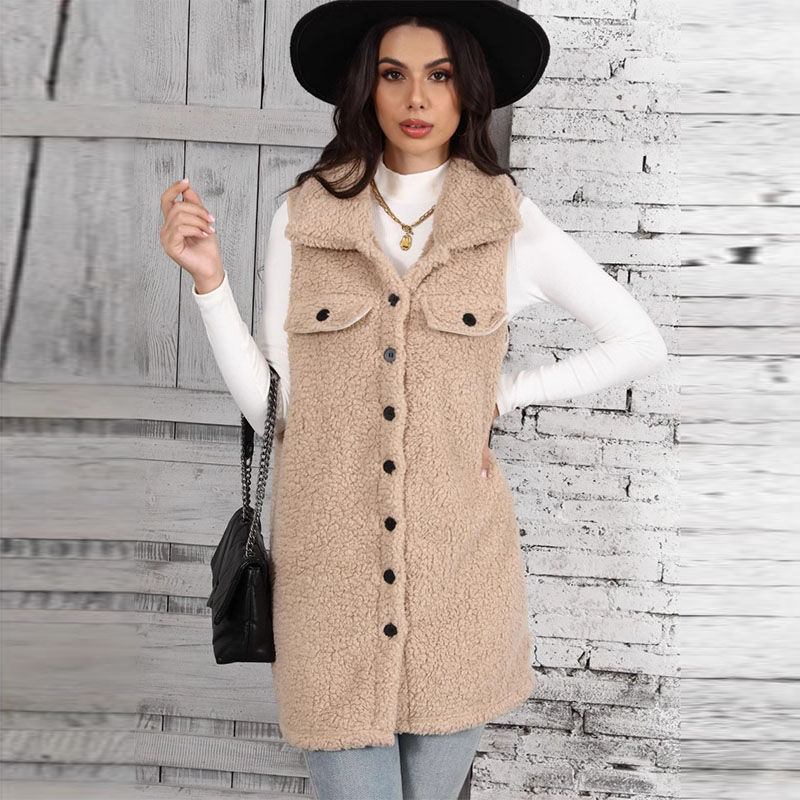 Women's Lamb Plush Vests Splic - Winter Clothing On Sale recension och pris