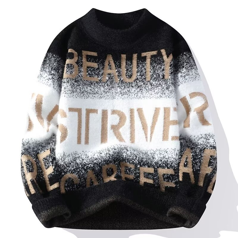 Autumn Winter Men's Sweaters H - Winter Clothing Men Style recension och pris