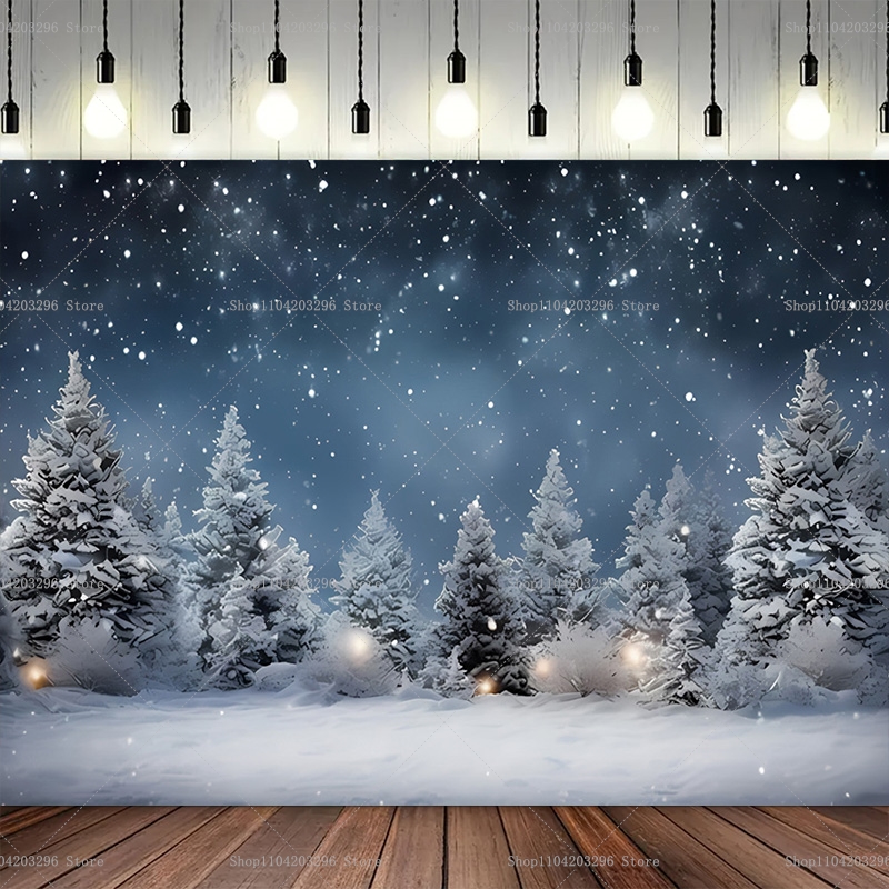 Dreamy Winter Pine Forest Moun - Winter Clothing Photo recension och pris