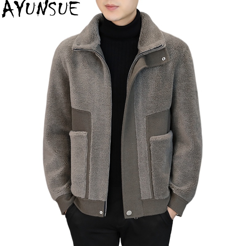 AYUNSUE Winter 100% Wool Coats - Winter Clothing Men Style recension och pris