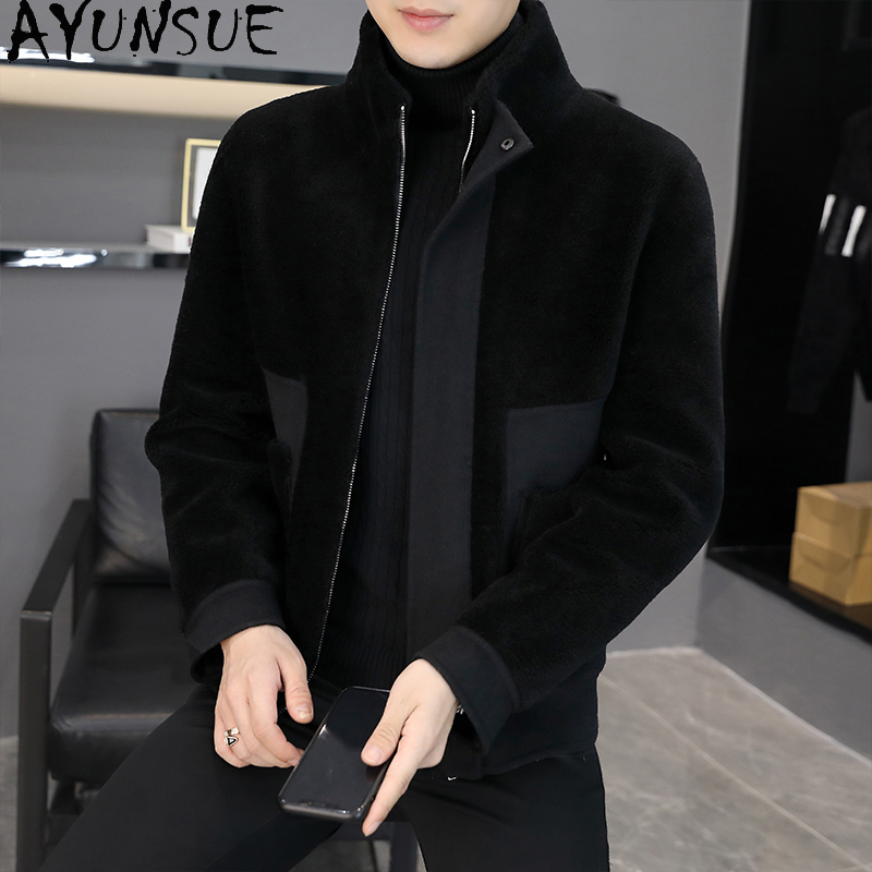 AYUNSUE Winter 100% Wool Coats - Winter Clothing Men Style recension och pris