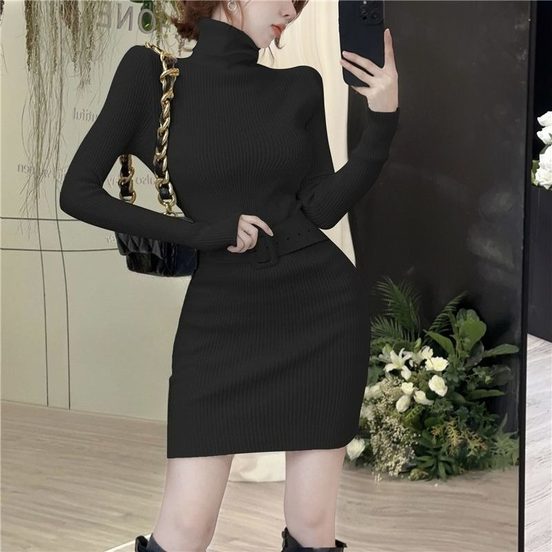 Bodycon Turtleneck Short Skinn - Winter Clothing On Sale recension och pris