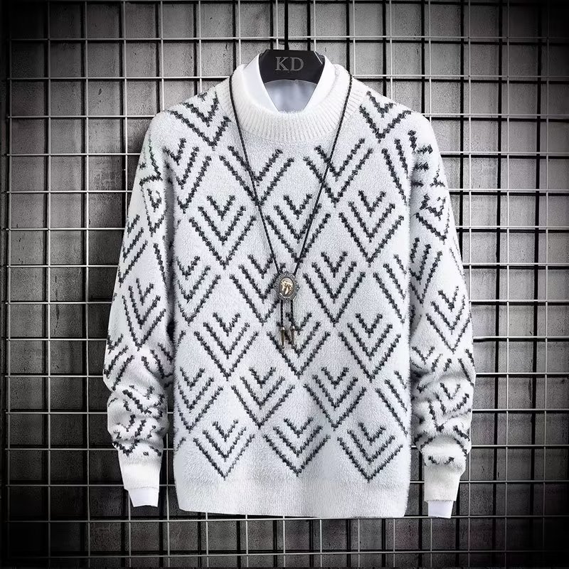 Autumn Winter Men's Sweater Pl - Winter Clothing Men Style recension och pris