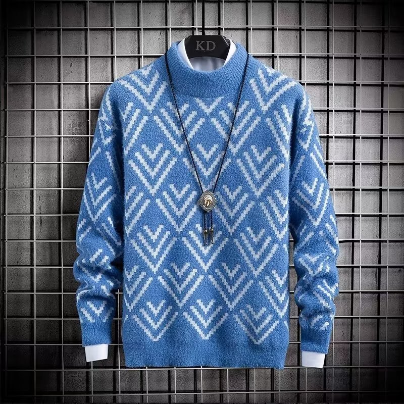 Autumn Winter Men's Sweater Pl - Winter Clothing Men Style recension och pris