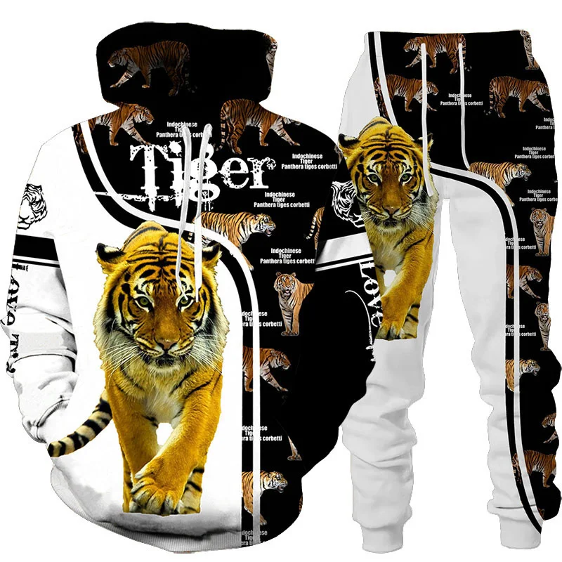 New Animal 3D Tiger Printed Ho - Winter Clothing Men Style recension och pris
