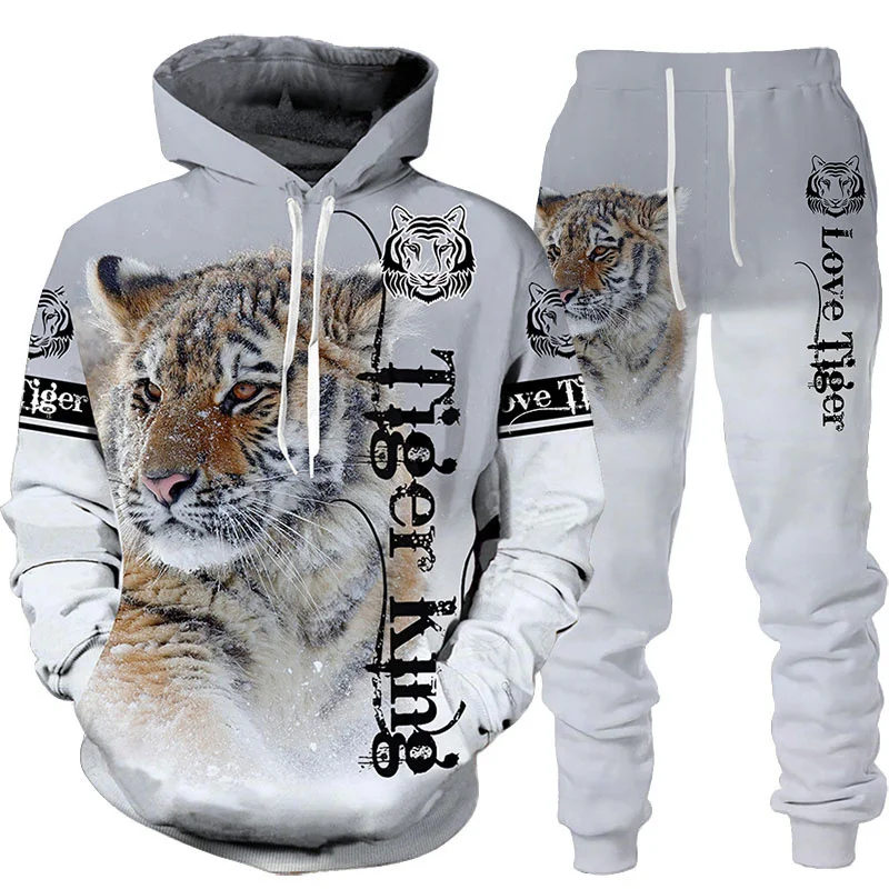 New Animal 3D Tiger Printed Ho - Winter Clothing Men Style recension och pris