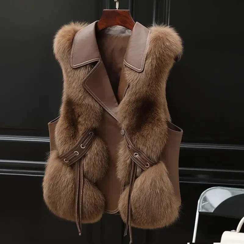 Solid Color Waistcoat Woman La - Winter Clothing On Sale recension och pris