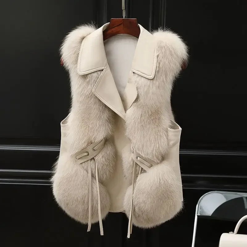Solid Color Waistcoat Woman La - Winter Clothing On Sale recension och pris