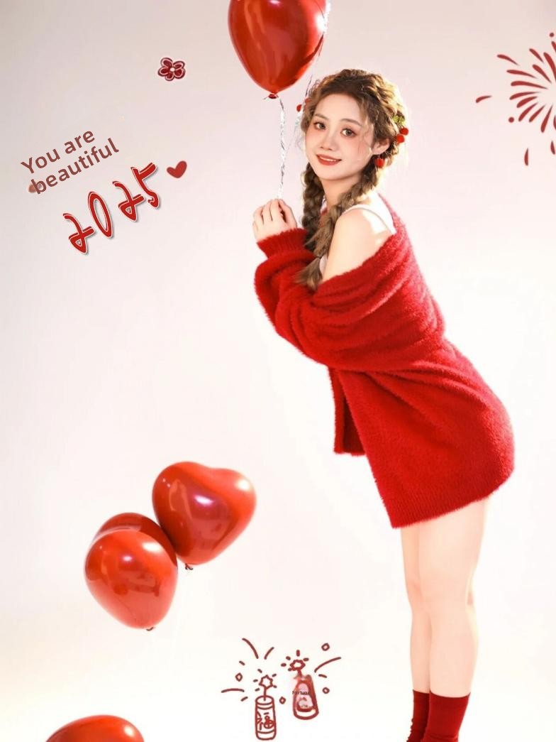 New Autumn Winter Red Sweater  - Winter Clothing Photo recension och pris